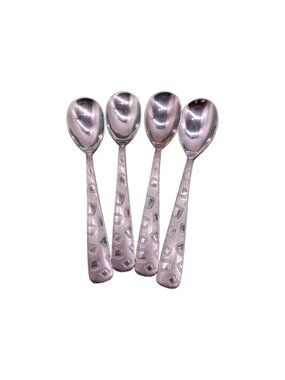 Cambridge Bedrock Sand Flatware 8" Dinner Spoons Set Of 4